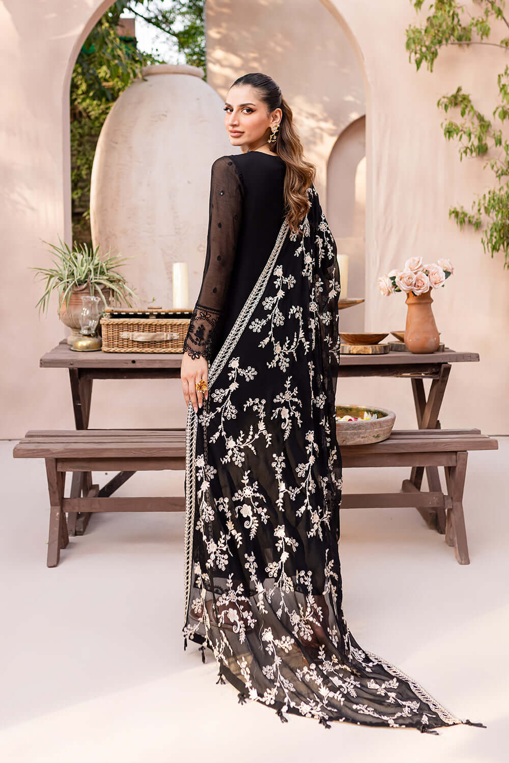 azure 3pc eid suit starry bliss festive dress