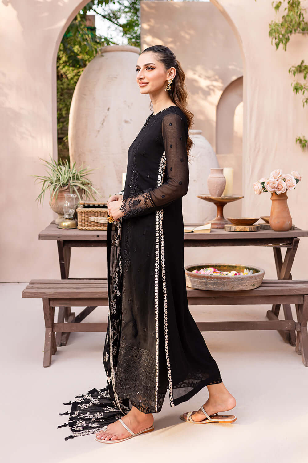 azure 3pc eid suit starry bliss festive dress