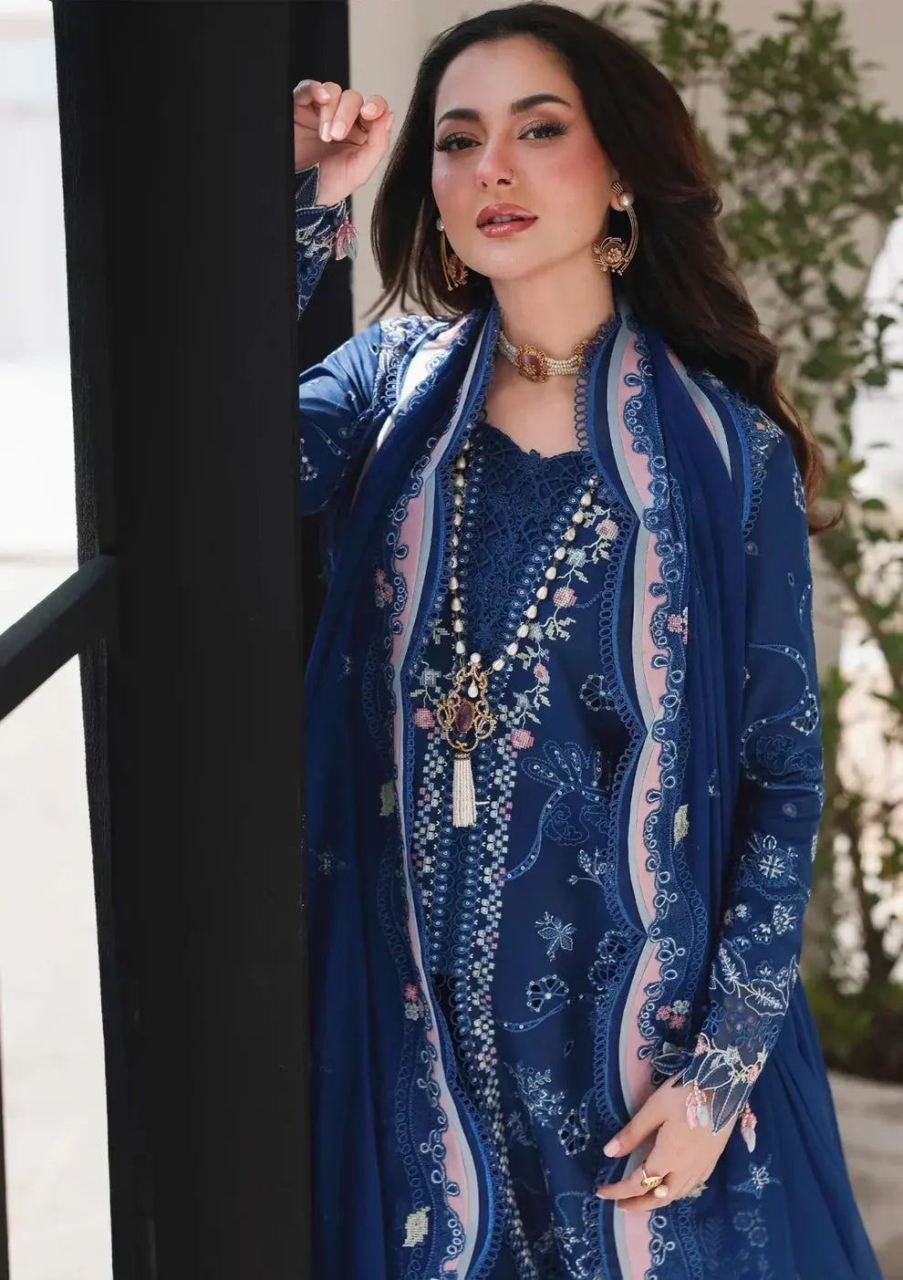 Elegant 3PC Lawn Suit for Women – Summer Wear with Embroidered Design - Anoufar